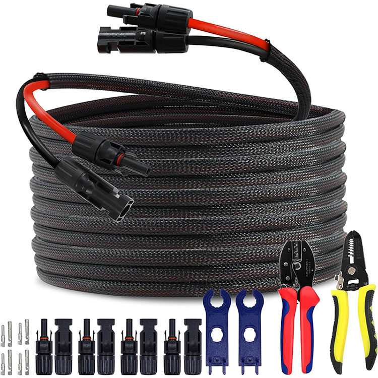 Commercial Rooftop PV Array 10AWG Connection Wire 50FT
