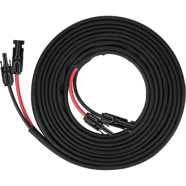 Twin Wire Solar Panel Extension Cable - 30Ft 10AWG(6mm2) Kebul na Tsawaita Rana